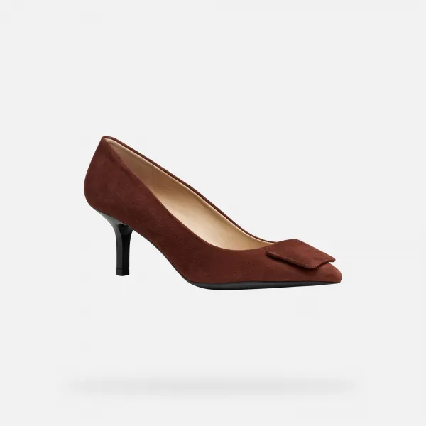 Burgundy women's pumps Geox Kleopy - Women's