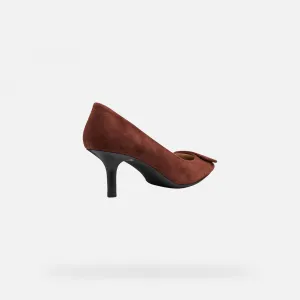 Burgundy women's pumps Geox Kleopy - Women's