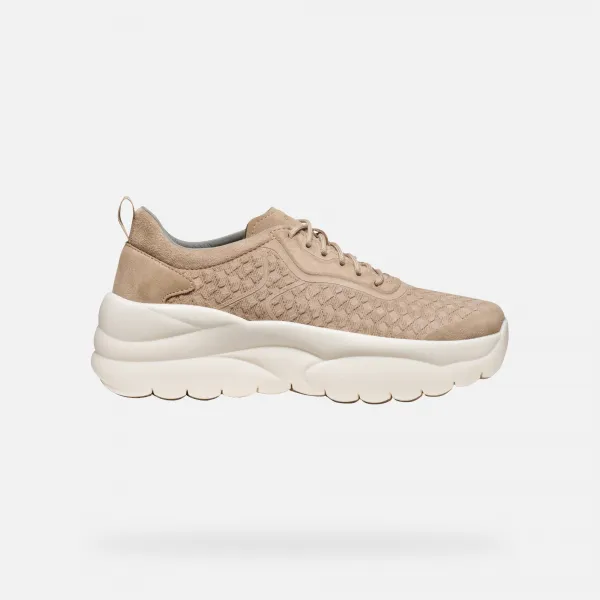 Beige women's sneakers Geox Xtors - Women's