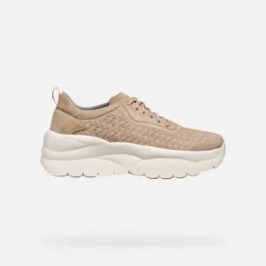 Beige women's sneakers Geox Xtors - Women's
