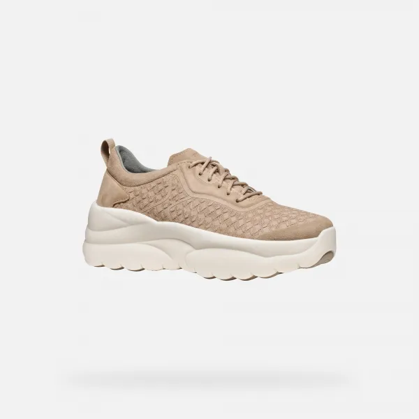 Beige women's sneakers Geox Xtors - Women's