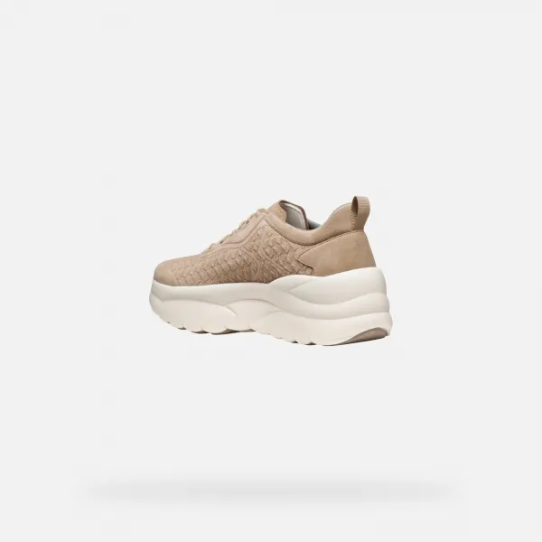 Beige women's sneakers Geox Xtors - Women's