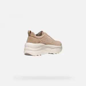 Beige women's sneakers Geox Xtors - Women's