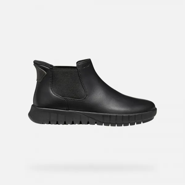 Black women's ankle boots Geox Flextride Plus - Women's