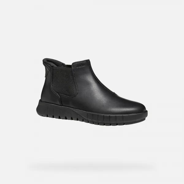 Black women's ankle boots Geox Flextride Plus - Women's