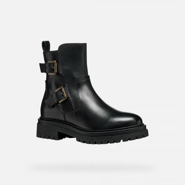 Black women's ankle boots Geox Iridea - Women's