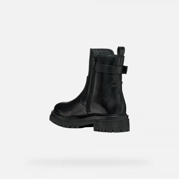 Black women's ankle boots Geox Iridea - Women's