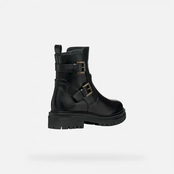 Black women's ankle boots Geox Iridea - Women's