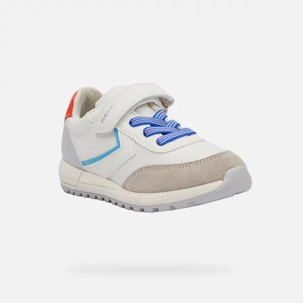 White boys' sneakers Geox Alben - Boys