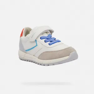 White boys' sneakers Geox Alben - Boys