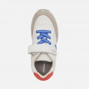 White boys' sneakers Geox Alben - Boys