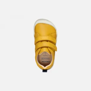Mustard yellow boys' barefoot sneakers Geox Steppieup - Boys