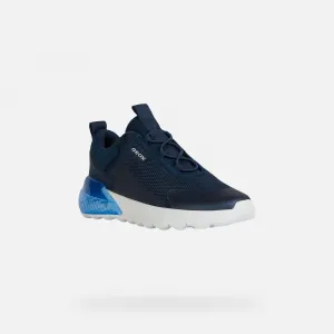 Dark blue boys' sneakers Geox Activart Illuminus - Boys