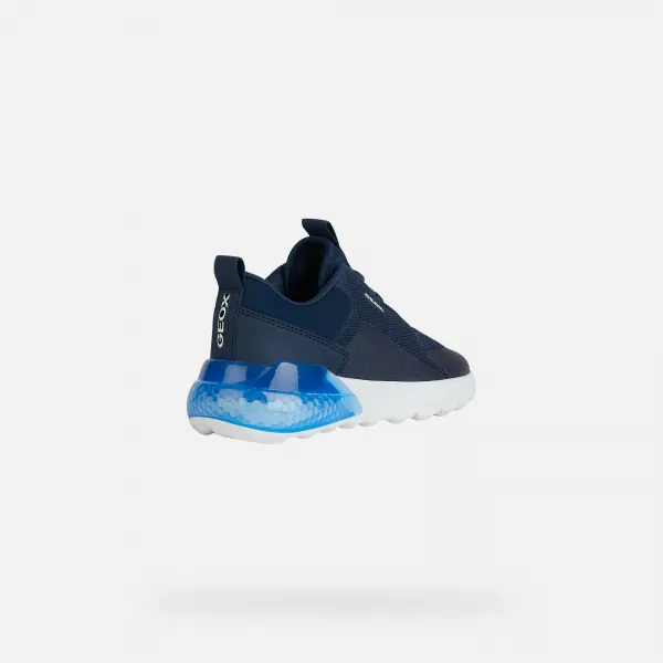 Dark blue boys' sneakers Geox Activart Illuminus - Boys