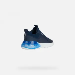 Dark blue boys' sneakers Geox Activart Illuminus - Boys