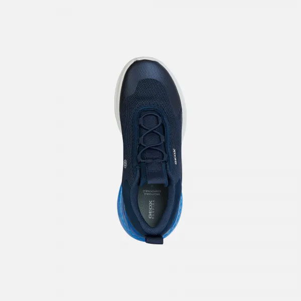 Dark blue boys' sneakers Geox Activart Illuminus - Boys