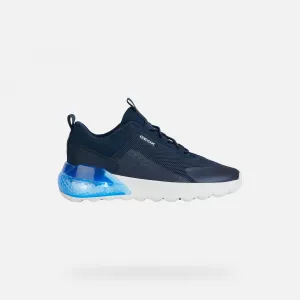 Dark blue boys' sneakers Geox Activart Illuminus - Boys