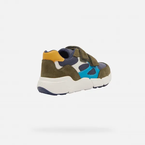 Khaki boys' shoes for the first steps Geox Flexyper Mini Boy - Boys