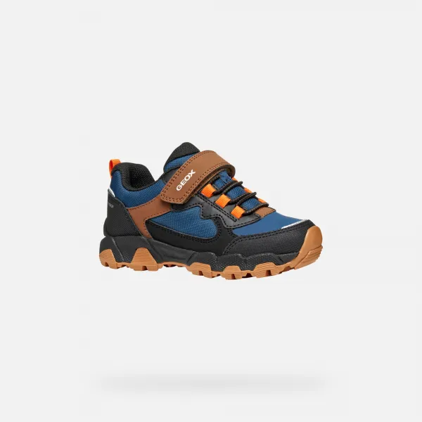 Dark blue boys' sneakers Geox Magnetar B ABX - Boys