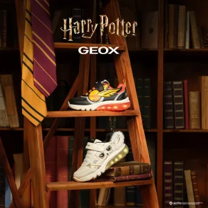 Black boys' sneakers Geox Ciberdron Harry Potter - Boys