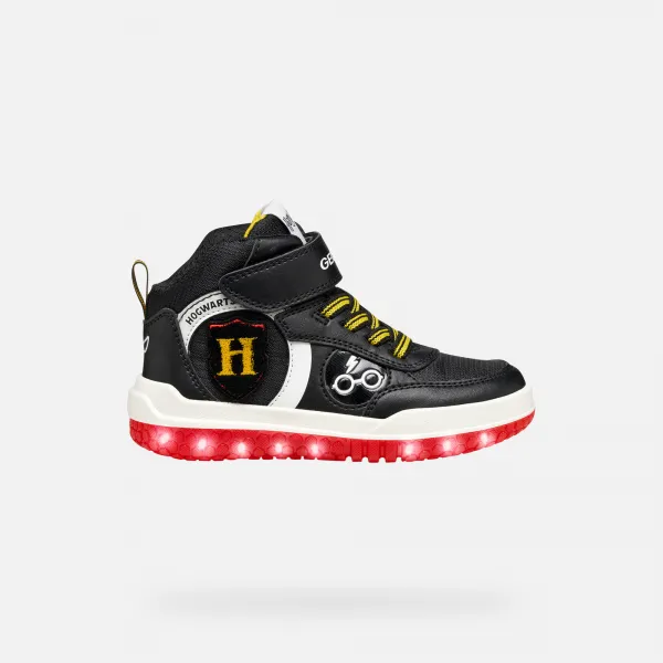 Black boys' sneakers Geox Buzzerlight Harry Potter - Boys