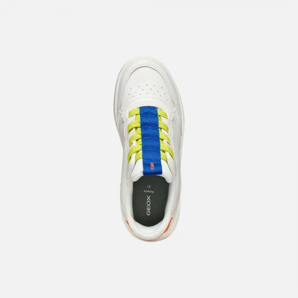 White boys' sneakers Geox Washiba Fast In - Boys