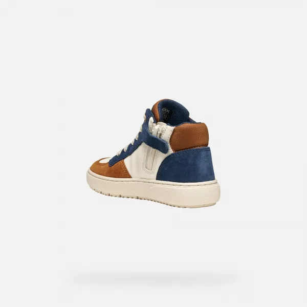 Light brown boys' sneakers Geox Theleven - Boys