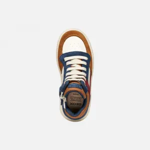 Light brown boys' sneakers Geox Theleven - Boys