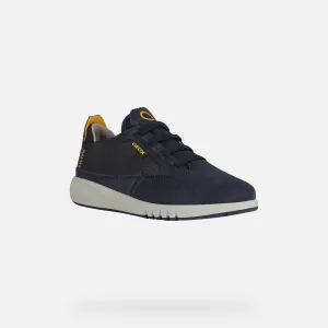 Dark blue boys' sneakers Geox Aeranter - Boys