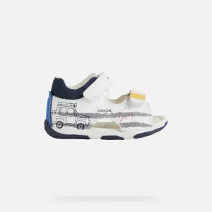 Boys first steps Geox Tapuz White - Boys