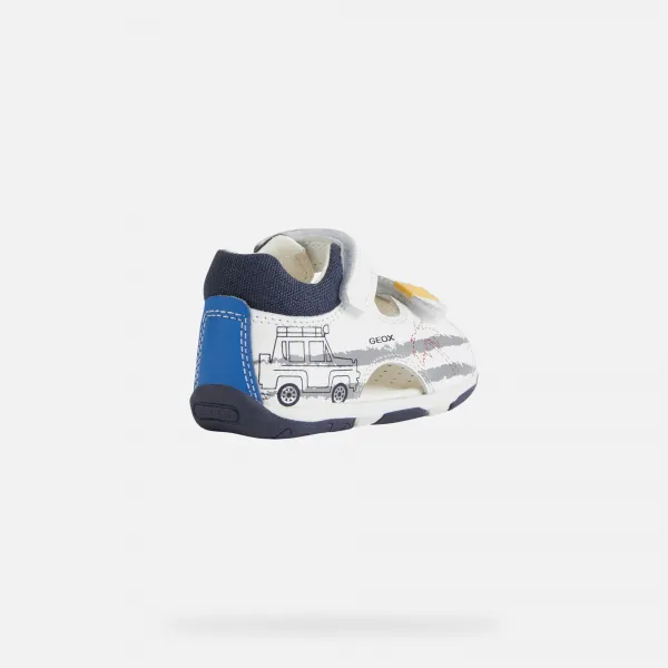 Boys first steps Geox Tapuz White - Boys