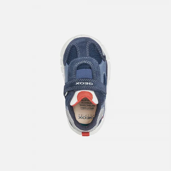 Dark blue boys' sneakers Geox Flexyper - Boys