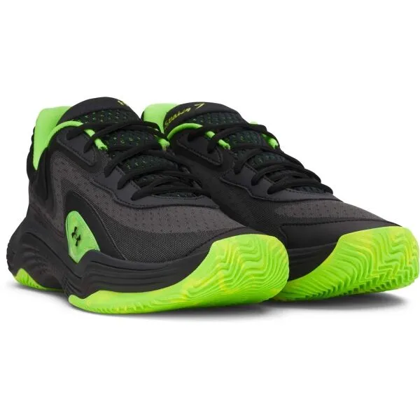 Under Armour SPAWN 7 Unisexová basketbalová obuv, čierna, veľkosť 41