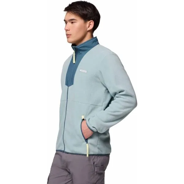 Columbia SEQUOIA GROVE FULL ZIP FLEECE Pánska flísová mikina, svetlomodrá, veľkosť