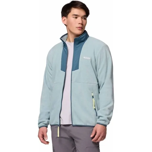 Columbia SEQUOIA GROVE FULL ZIP FLEECE Pánska flísová mikina, svetlomodrá, veľkosť