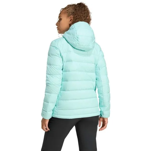 adidas TERREX MULTI LIGHT DOWN HOODED JACKET Dámska bunda, tyrkysová, veľkosť
