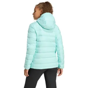 adidas TERREX MULTI LIGHT DOWN HOODED JACKET Dámska bunda, tyrkysová, veľkosť