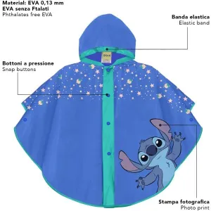 PERLETTI RAINCOAT Detský pršiplášť, modrá, veľkosť