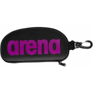 Puzdro na plavecké okuliare arena goggle case čierno/fialová