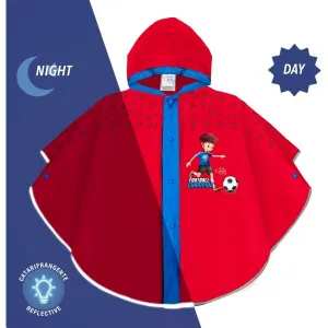 PERLETTI RAINCOAT Detský pršiplášť, červená, veľkosť