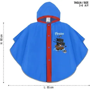 PERLETTI RAINCOAT Detský pršiplášť, modrá, veľkosť