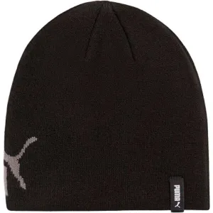 Puma ESSENTIALS MID CROWN CUFFLESS BEANIE JR Detská zimná čiapka, čierna, veľkosť
