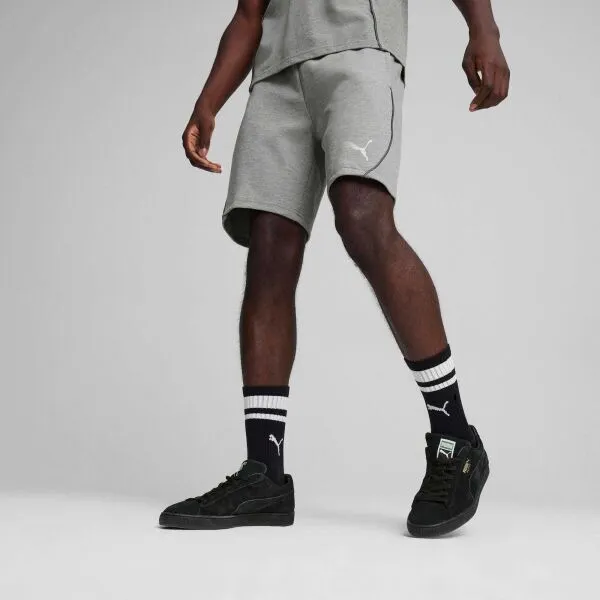 Puma TEAMFINAL CASUALS SHORTS Pánske športové kraťasy, sivá, veľkosť