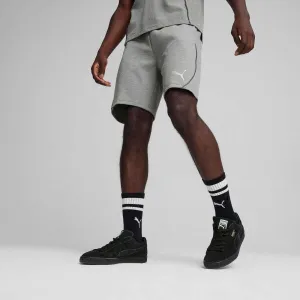 Puma TEAMFINAL CASUALS SHORTS Pánske športové kraťasy, sivá, veľkosť