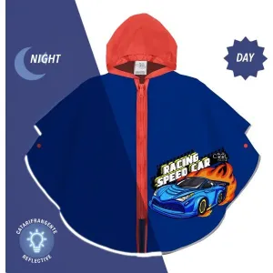 PERLETTI RAINCOAT Detský pršiplášť, modrá, veľkosť