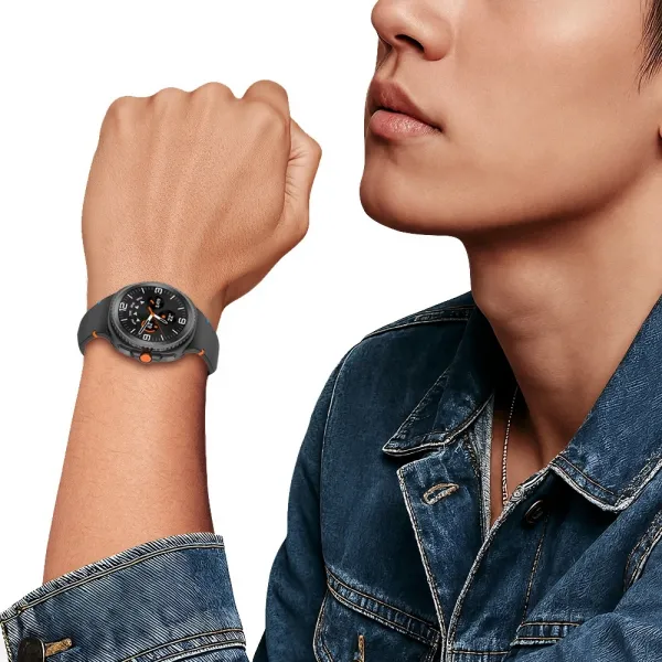 Tech-Protect Silicone remienok na Samsung Galaxy Watch 8 / Classic (40 / 44 / 46 mm), starlight