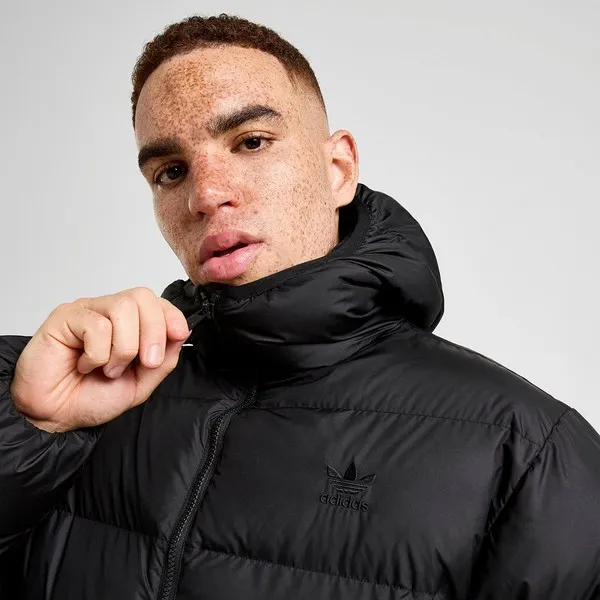 Bunda adidas Originals Commercial Puff čierna farba, zimná, JX4123