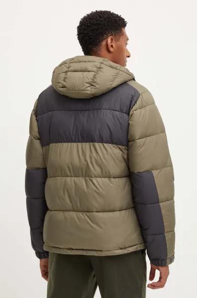 Columbia PIKE LAKE II HOODED JACKET Pánska bunda, khaki, veľkosť