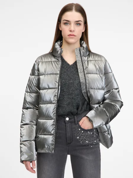 Silver women's winter jacket ORSAY - Women's