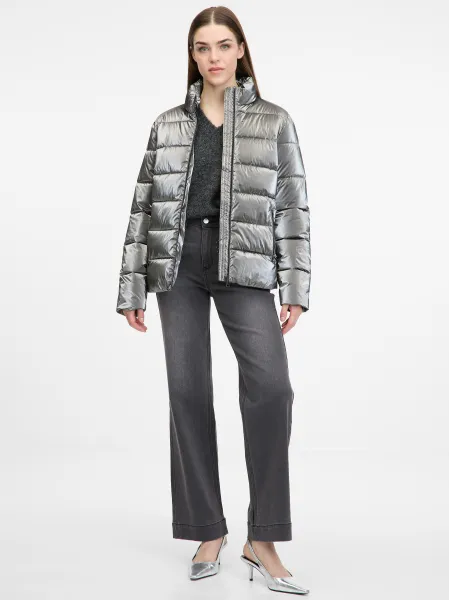 Silver women's winter jacket ORSAY - Women's